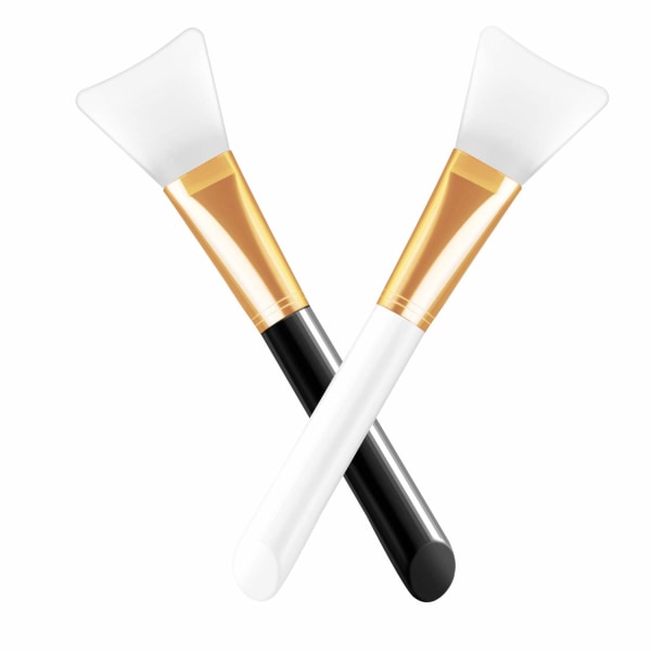 Ansiktsmask borste hårlös silikon makeup spatel DYI Makeup Tools 2 stycken