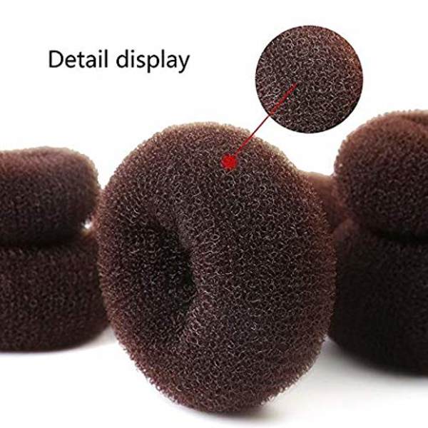 Donut Hårtutskruvningsverktyg 7 delar, Ring Style Bun Maker Set med, ZQKLA