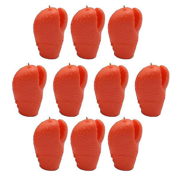 5,5 x 3 cm oransje leketøysett 10 stk barn interaktive krabbe klo leker finger dukke leke rollespill dukke p