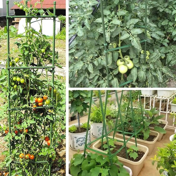 24-pack tomatgurkstakar, växtstöd, 30 cm trädgård, ZQKLA
