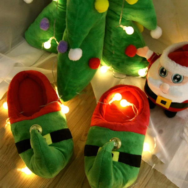 1 Par Tomtetofflor Jultofflor Alvdräkt A,ZQKLA