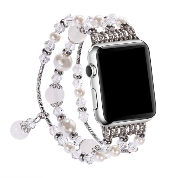 （Vit） Band kompatibelt med Apple Watch 38/40/41 mm, Women Gi, ZQKLA