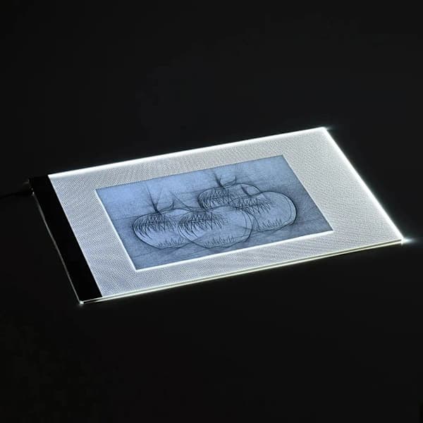 INF LED Tegneplade A4 lysbord med USB,su