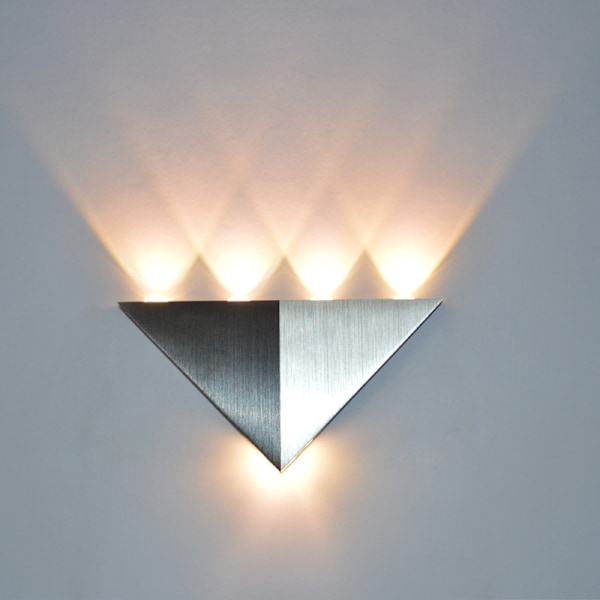 5W Aluminium Triangel LED Vägglampa AC90-265V Hög Effekt LED, ZQKLA