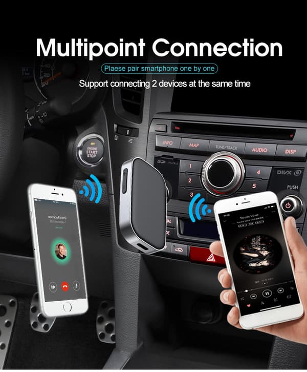 Bluetooth 5.0 Receiver, 3.5mm Aux Jack Bluetooth Adapter med, ZQKLA