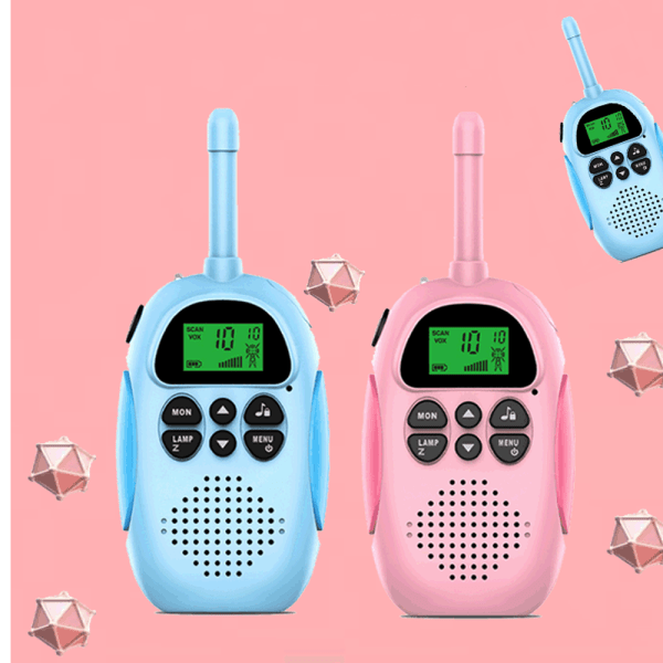 Lasten Walkie Talkie -setti, 2 kpl Ladattavat Lasten Walkie Talkie, ZQKLA