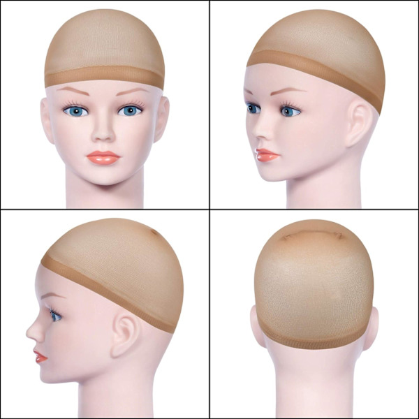 4 kpl Peruukkipipoa, Nylon Peruukkipipo Unisex Huppu, Peruukkipiilot ZQKLA