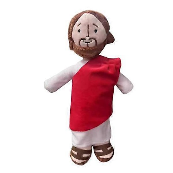 32CM Jesus Plyschdocka Gosedjur med Leende Kristus Frälsare Plyschleksak Religiös Fest C