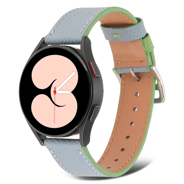 (Blå) Egnet til Galaxy watch4 twill ægte læder LEATH, ZQKLA