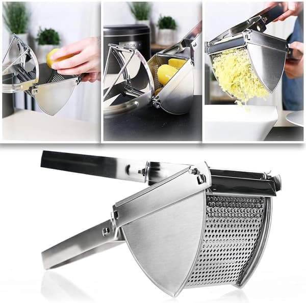 Potatispress i rostfritt stål, press - spaghettipress - potatisma