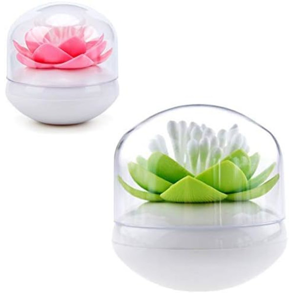 Bomullsrondellshållare i Lotusform, 2-pack, Bomullsrondellshållare, ZQKLA