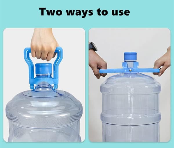 2 stk. Multifunktionel Avanceret Ergonomisk 5 Gallons Vandflaske, ZQKLA