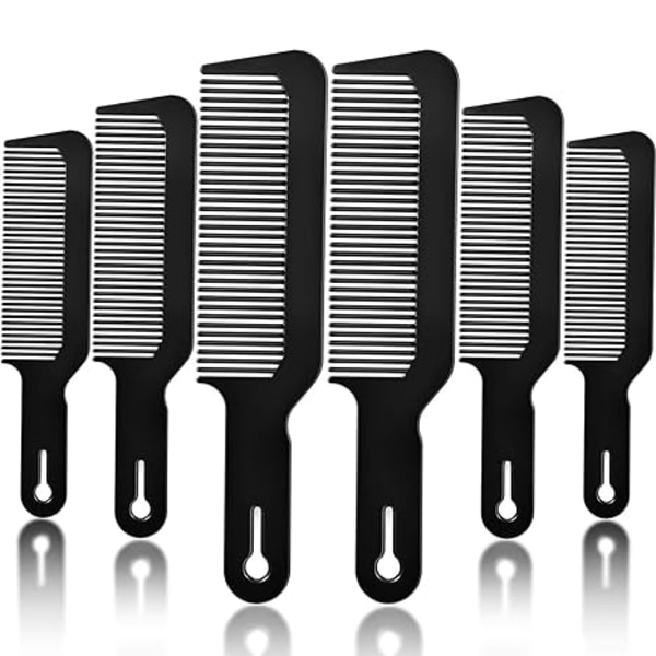 6-pakks Blending Comb Barber Combs, 9 tommer Clipper Combs Flat, ZQKLA