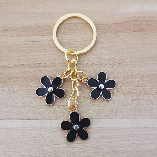 Blomster Charms Emailleret Nøglering Kæde Kvaster Nøglering Til Wo,ZQKLA