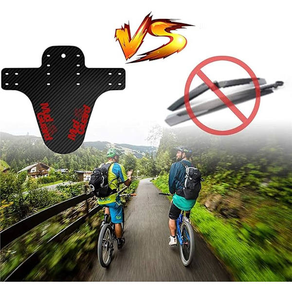 2 Stycken Kolfiber MTB Stänkskärmar, Kolfiber MTB Stänkskärm, ZQKLA
