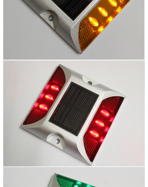 Vejsøm Lampe, Dobbeltsidet Reflektor, Solcellelampe, ZQKLA