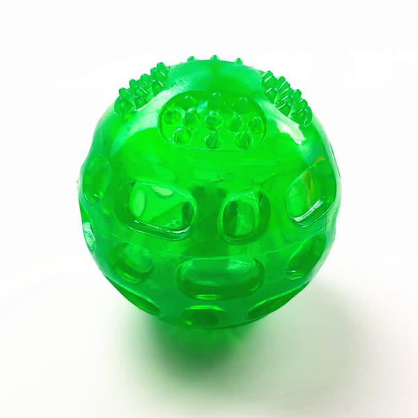3 stk. Lydlegetøjsbolde til Hunde Solid og Modstandsdygtig Gummi Indestr