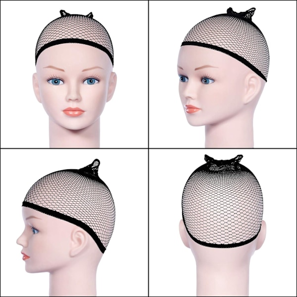 4 kpl Peruukkipipoa, Nylon Peruukkipipo Unisex Huppu, Peruukkipiilot ZQKLA