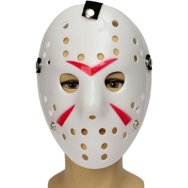 Vuxen skräckmask hockey halloween hacker maskeradklädsel läskig herr