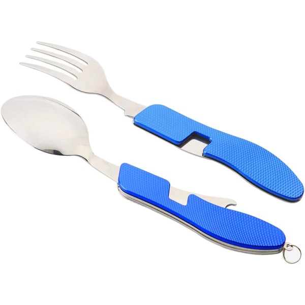 3 i 1 Campingbestick Campingutrustning Set Rostfritt Stål Fo,ZQKLA