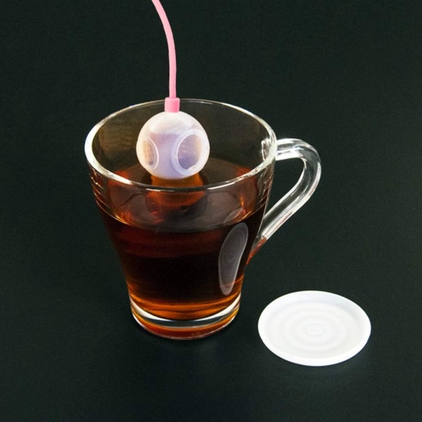 Teesuodatin, (Rose) Silikoni Innovatiivinen männän muotoinen Tea Inf, ZQKLA