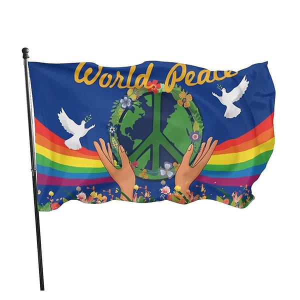 Fredsflagg, Hageflagg, Slitesterk, Fredsdueflagg