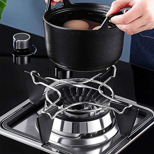 2 Stk. Universal Gassring i Støpejern, Universal Komfyrholder, ZQKLA