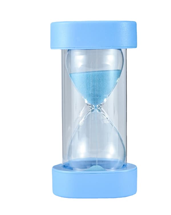 Timeglas - 5 minutter i blå