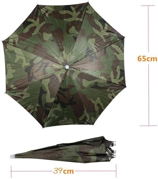 Elastisk Pandebånd Camouflage Mønster Sol Regn Paraply Hat Be,ZQKLA