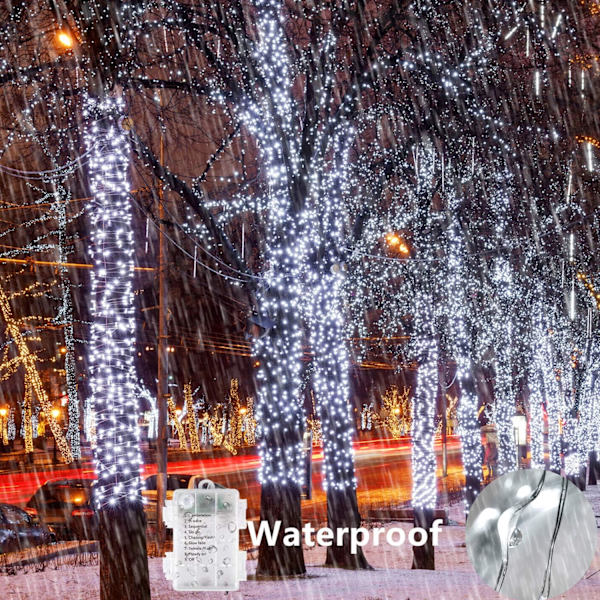 Fairy-valot Paristoilla, [2 Pakkausta] 20M 200 LED Vedenkestävä, ZQKLA