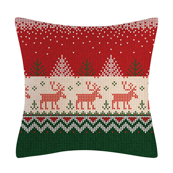 4 STK 45x45 cm Pyntepudebetræk Juledekoration Sofa, ZQKLA