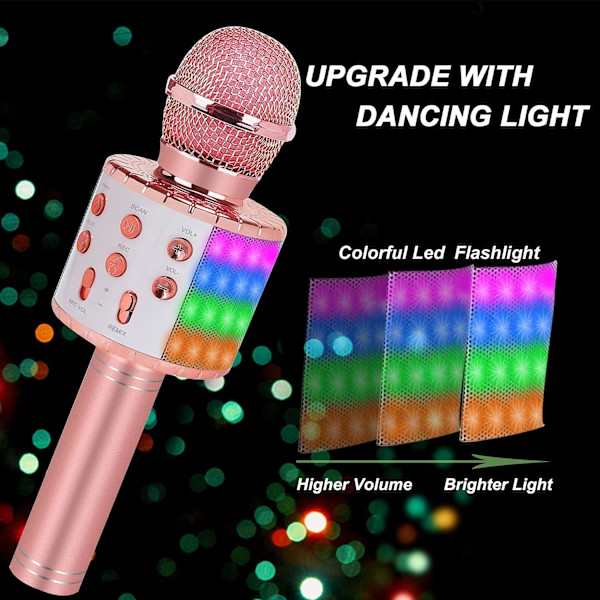 Karaoke Mikrofon för Barnleksaker: 4 5 6 7 8 År Gammal Flicka Bi,ZQKLA