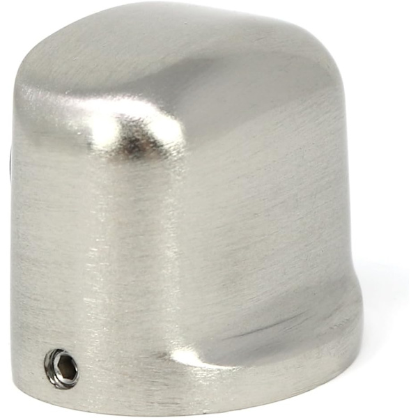 2 stk. dørstoppere i satin rustfritt stål, 4,5 x 3 x 3,7 cm, ZQKLA