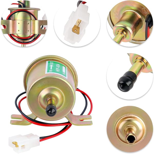 12V Universal Elektrisk Bränslepump, Lågtryck 2.5-4 PSI Inline F