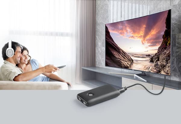 Bluetooth 5.0 Sender Mottaker, 2 i 1 Trådløs 3.5mm Bl,ZQKLA