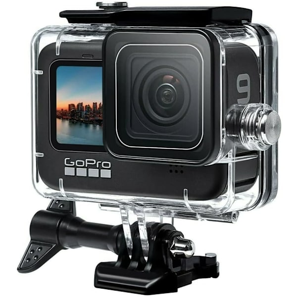 Vandfast etui til GoPro Hero 9 Hero 10 Actionkamera Sort, ZQKLA