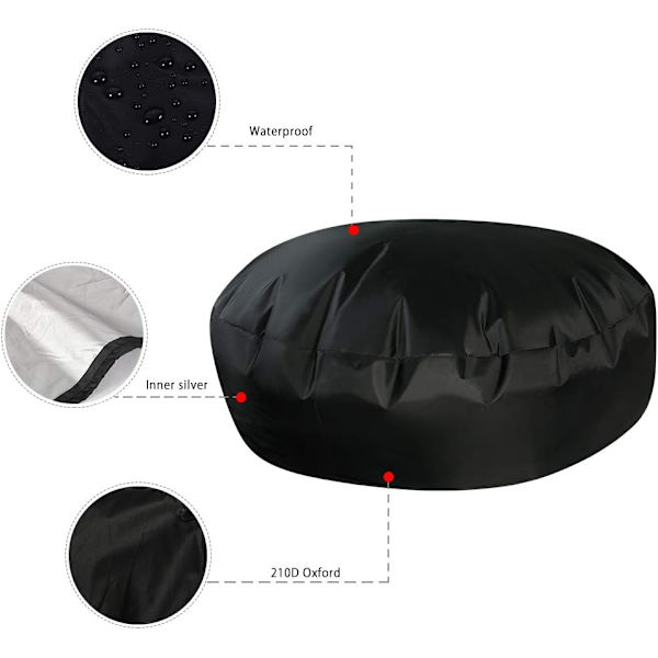 Vanntett rund sofa seng trekk, sterk og slitesterk 210D, ZQKLA