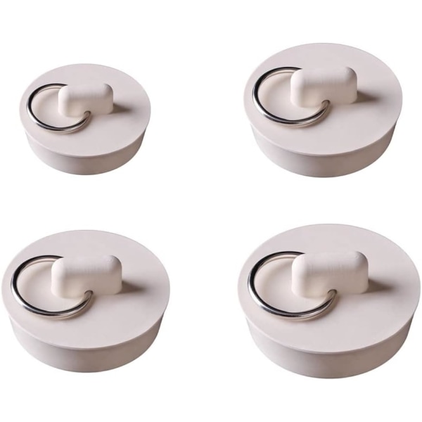 (4 størrelser)4 stykker gummivaskplugger med hengende ringkjøkken, ZQKLA