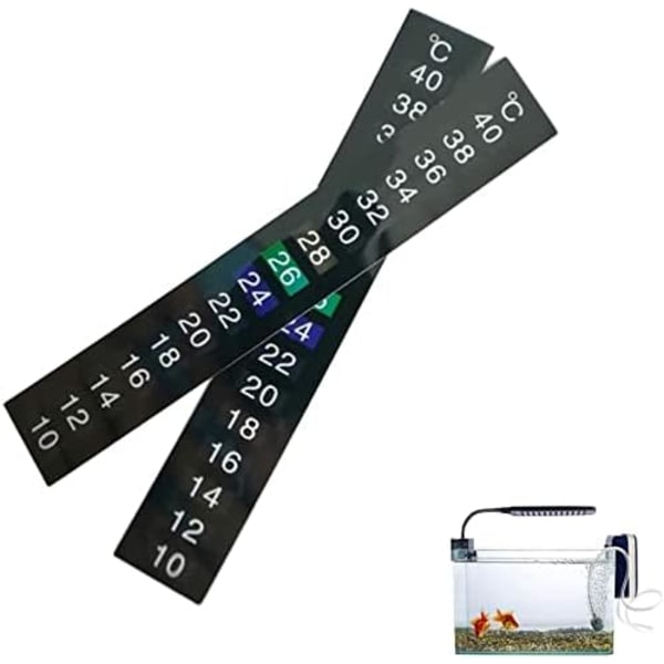 3 stk. Termometerstrimler Akvarium Fisketermometer Temper, ZQKLA