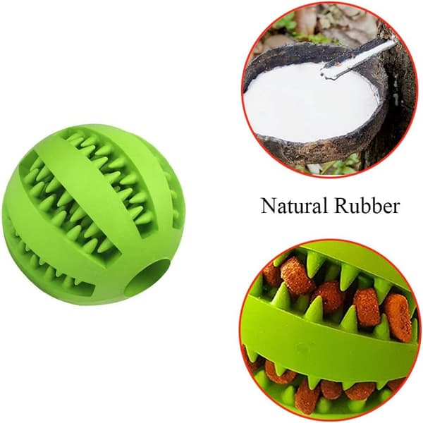 2-pakning Hund Biteleker Ball Giftfri Slitesterk Hund IQ Pusle Leke