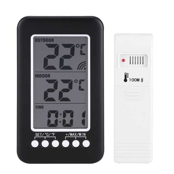 LCD Digital Termometer för Inomhus och Utomhus med,ZQKLA