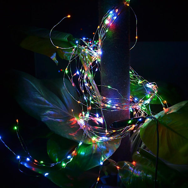 5-pack 1M 10 LED Silver Wire Fairy String Lights LED Firefly,ZQKLA