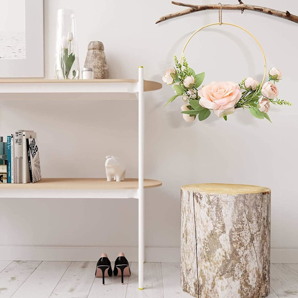 Bryllupskrans Vægblomster, Dekorativ Krans Kunstig Bl
