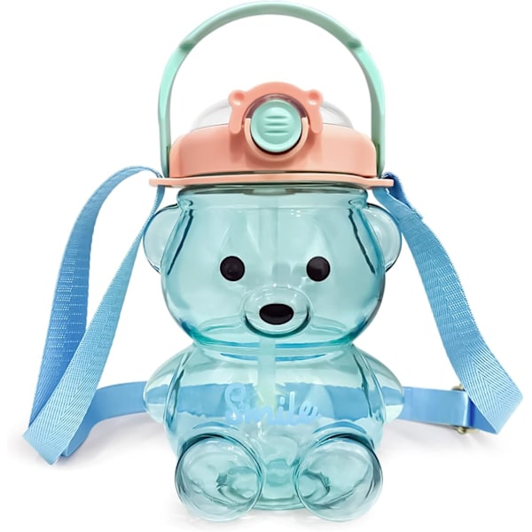 Kawaii Karhu Vesipullo Pillillä ja Hihnalla, Söpö Vesipullo, ZQKLA