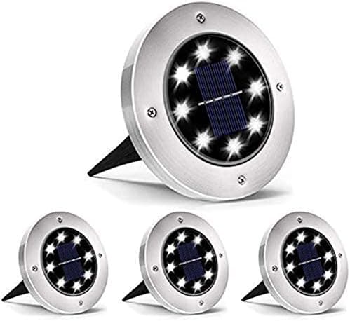 Solcellslampa Utomhus, Solcellslampa för trädgård 4-pack 8 LED