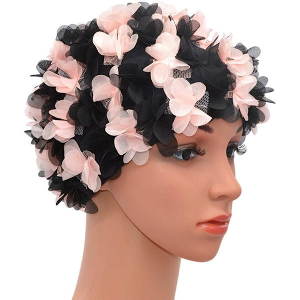 Lace Badmössa för Kvinnor - Retro, Vintage Stil - Blomma Pe,ZQKLA