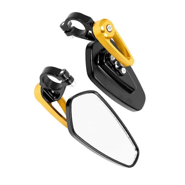 Cykelstyr Reflektor Bakspejl Justerbart Roterbart Spejl El-scooter til GT/Pro, Gul