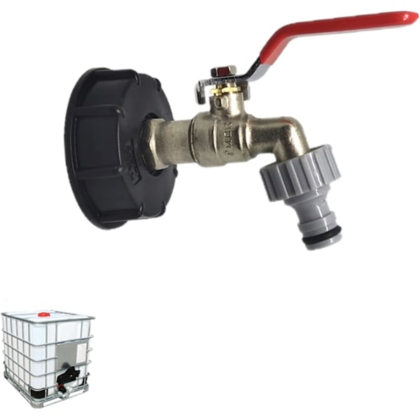 För IBC Tank Adapter 1/2\", IBC Tank Adapter Anslutning, 1000L, ZQKLA