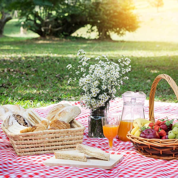 200 * 200CM Picnic Tæppe, Foldbart Picnic Tæppe, Wat,ZQKLA