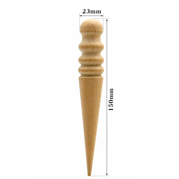 Uusi nahkatyökalu, pyöreä reunasileä, useita kokoja, puinen, ZQKLA